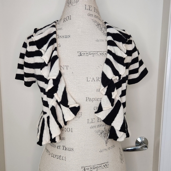 Striped Cashmere Cardigan - Picture 5 of 9